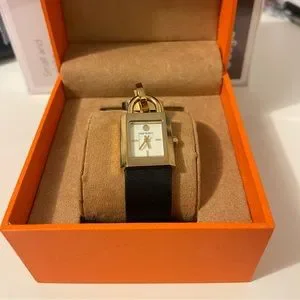 Tory Burch Women\'s TB7003 Surrey Black Leather Watch.Bracelet styled watch. Tory Burch Eleanor Womens Gold Watch, White Dial, Black  main image 4